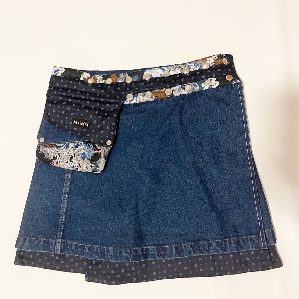 Moshiki denim skirt size L